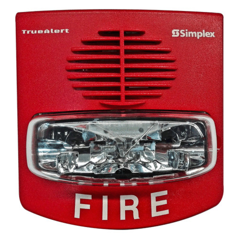 SIRENA CON LUZ ESTROBO NO DIRECCIONABLE 24VDC ROJA MURO