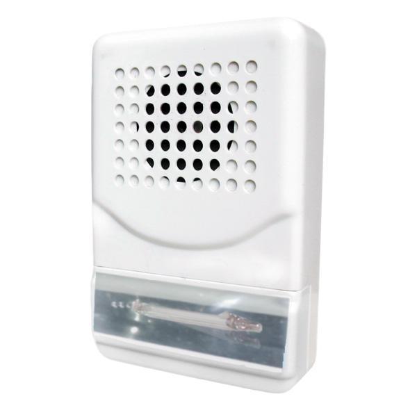 SIRENA CON LUZ ESTROBO 24VDC BLANCA 