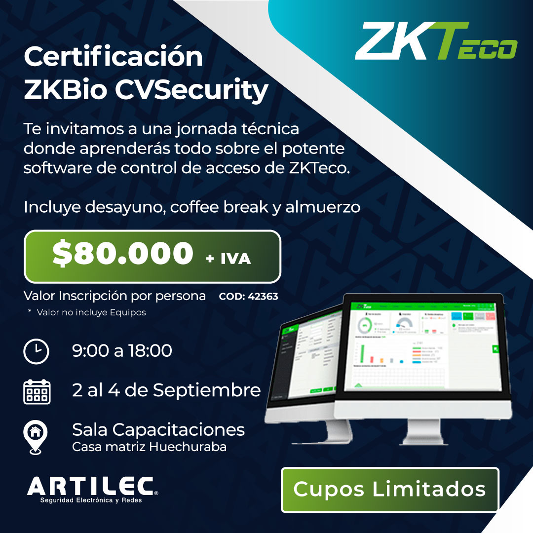 Certificación Zkbio Cvsecurity