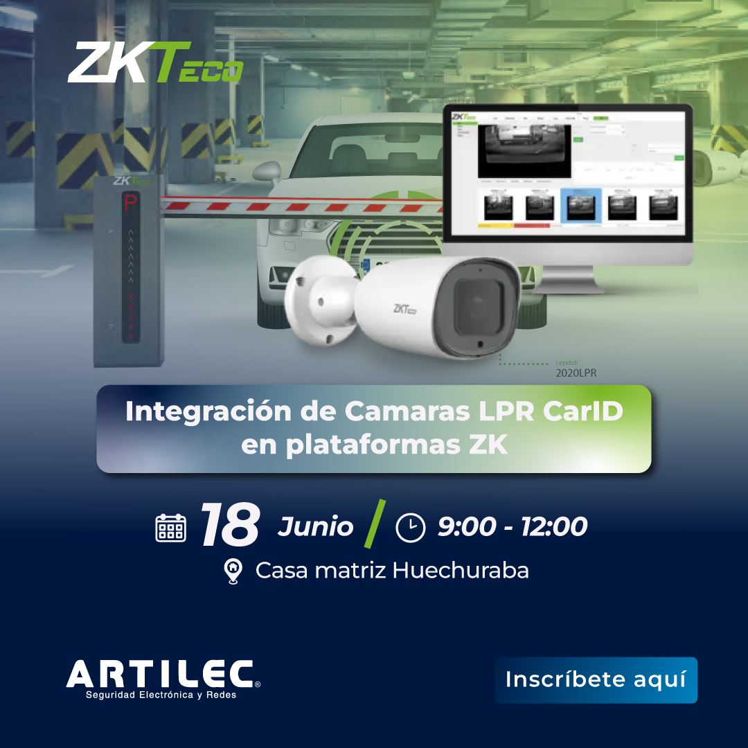 Integración de Camaras LPR CarID en plataformas ZK