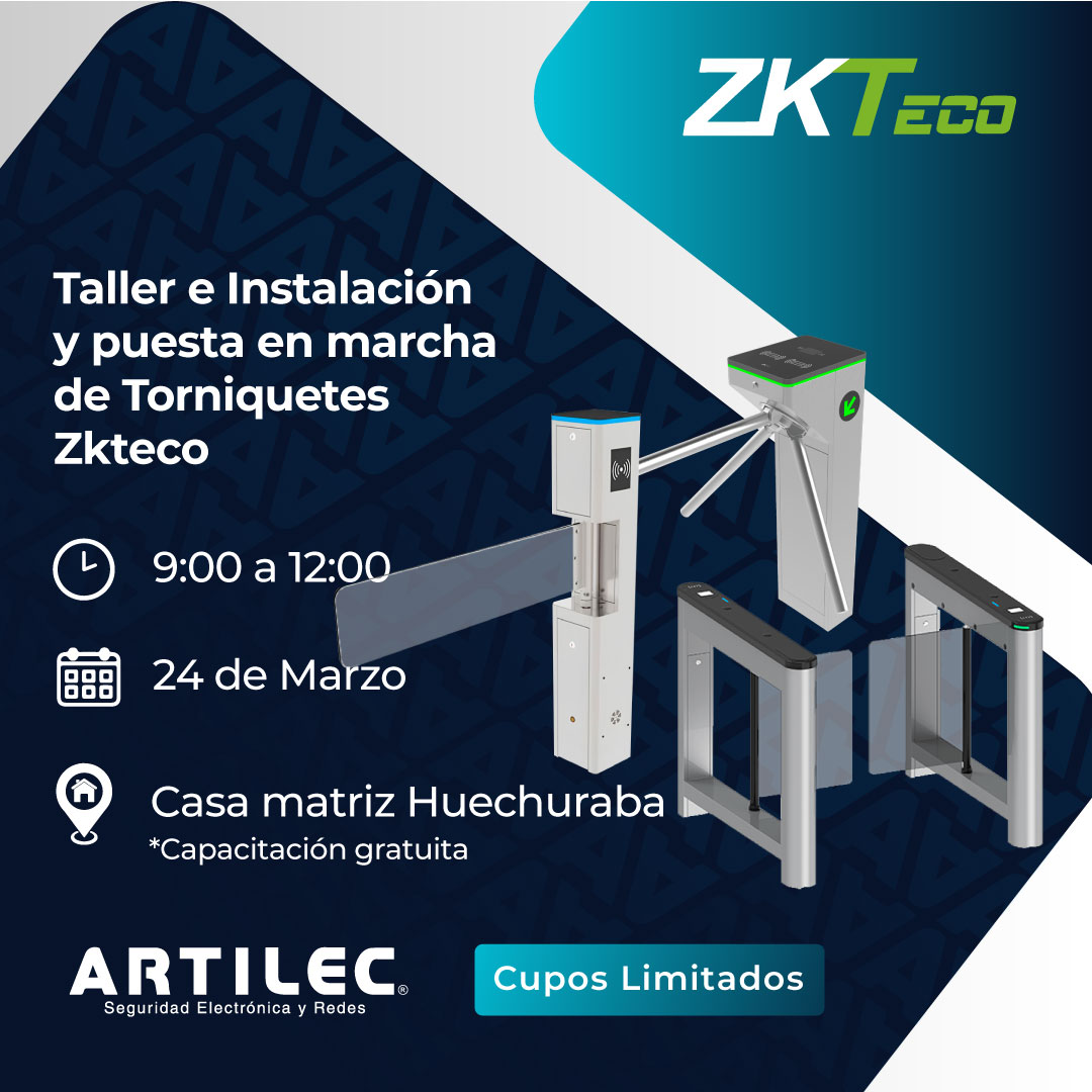 Taller E Instalación Y Puesta En Marcha De Torniquetes Zkteco